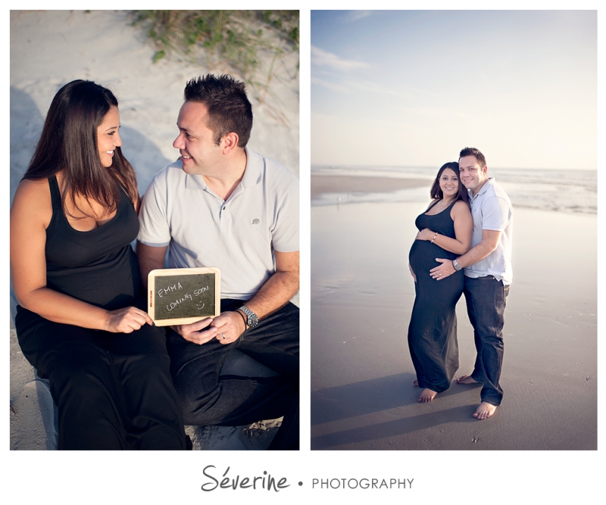 Pregnancy photos at Jacksonville beach