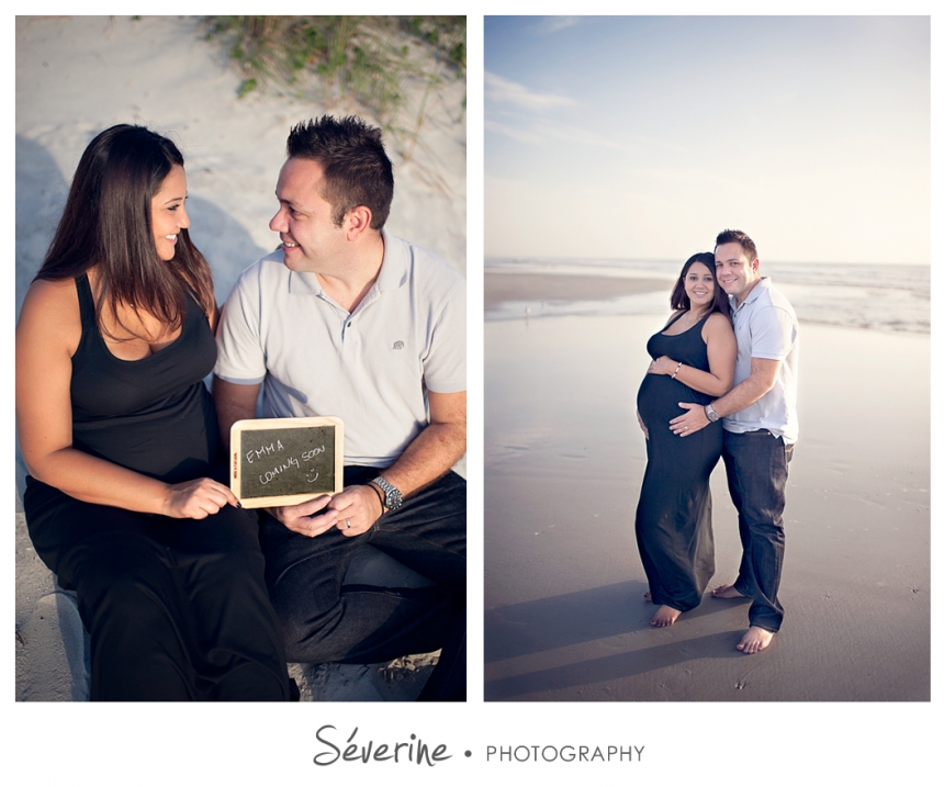 Pregnancy photos at Jacksonville beach