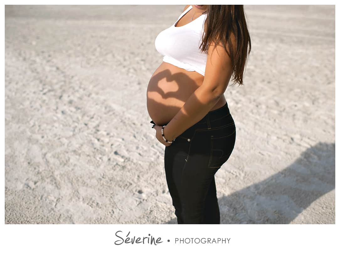 Pregnancy photos at Jacksonville beach