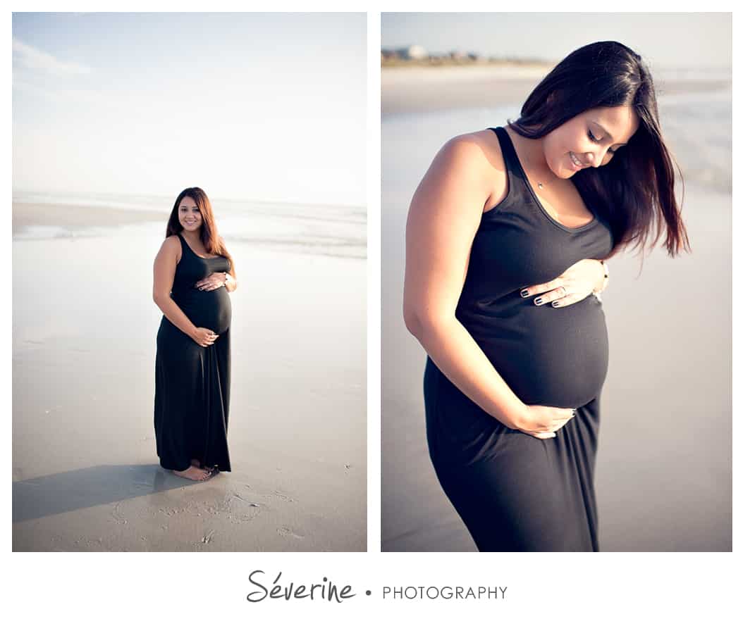 Pregnancy photos at Jacksonville beach