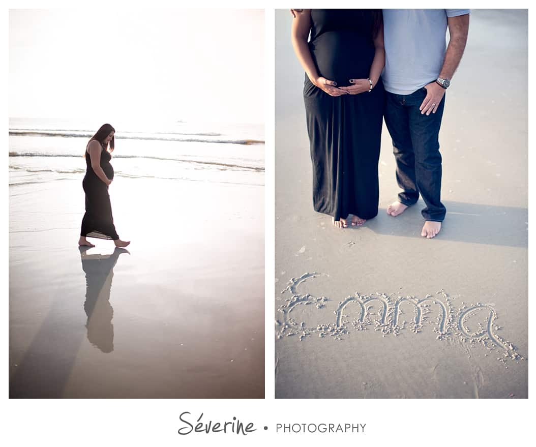 Pregnancy photos at Jacksonville beach