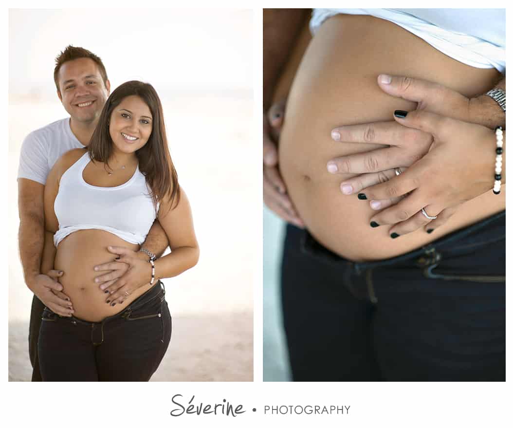 Pregnancy photos at Jacksonville beach