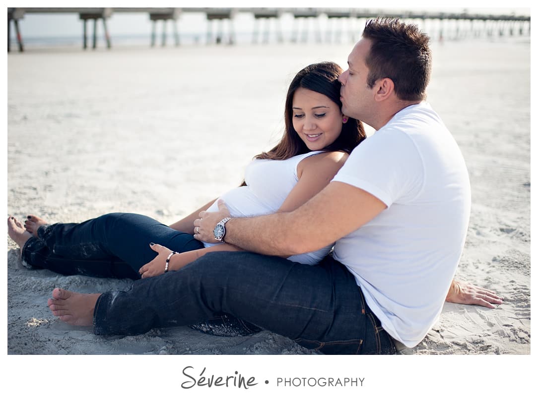 Pregnancy photos at Jacksonville beach