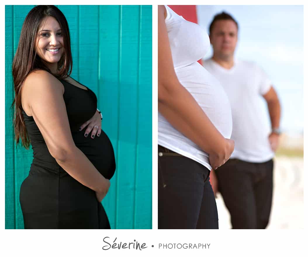 Pregnancy photos at Jacksonville beach