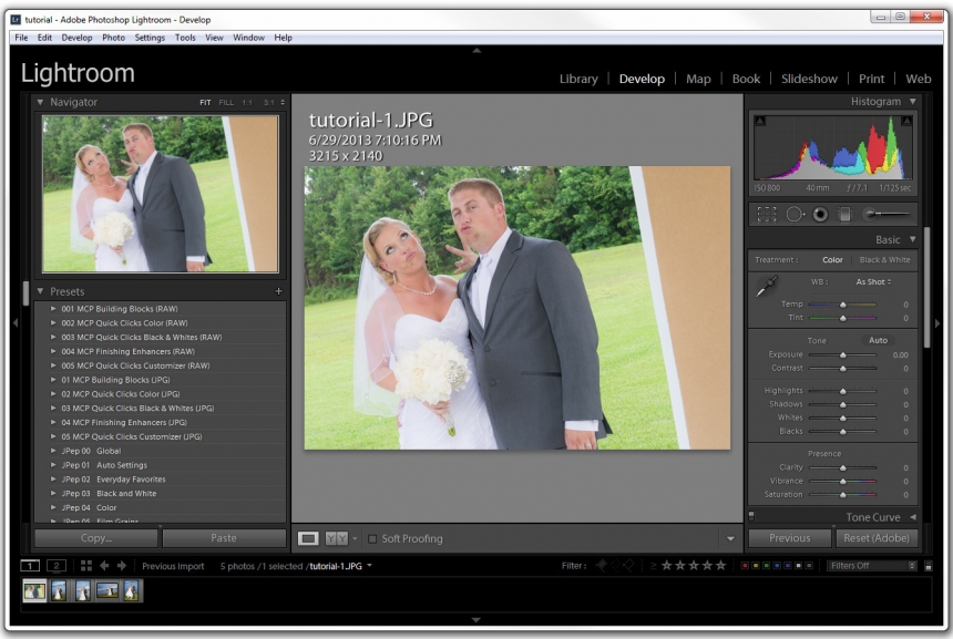 How to straighten in Lightroom