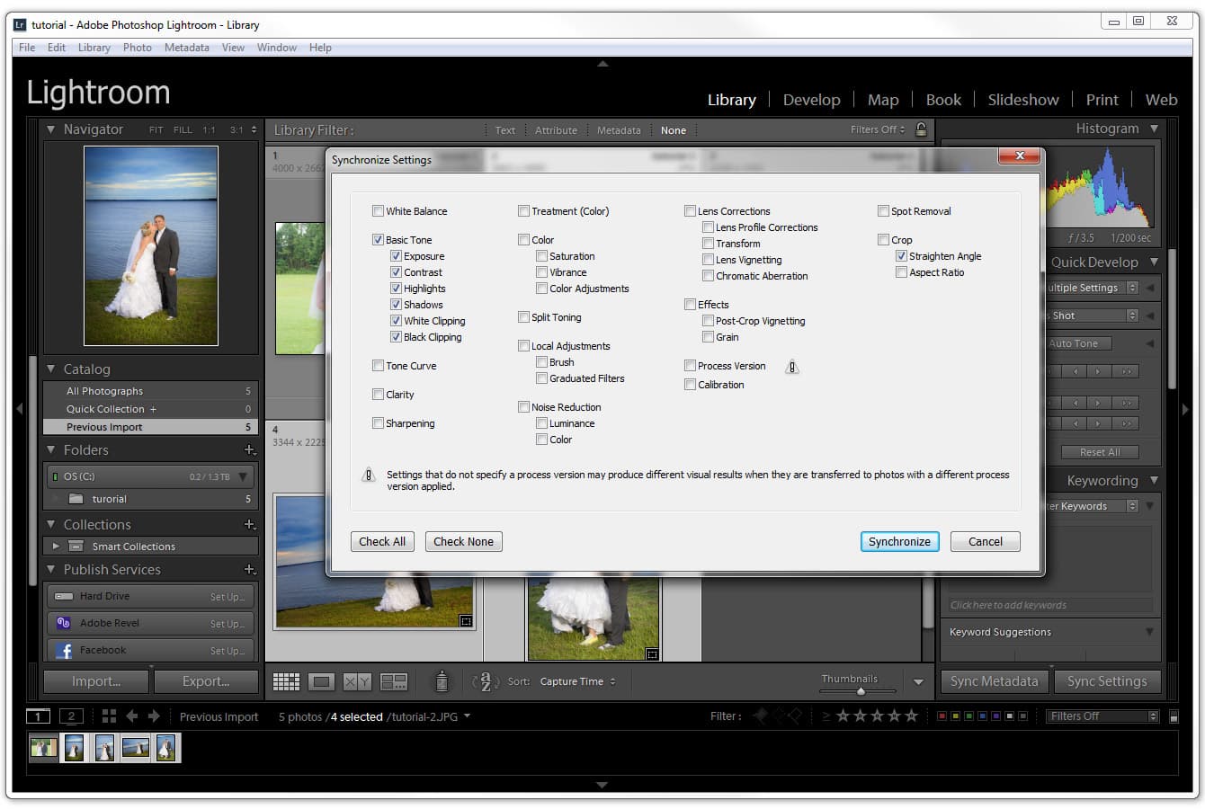 How to straighten in Lightroom