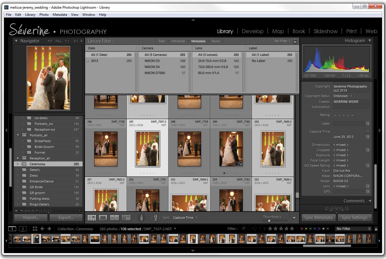 Severine Photography | How to synchronize your capture time in Lightroom