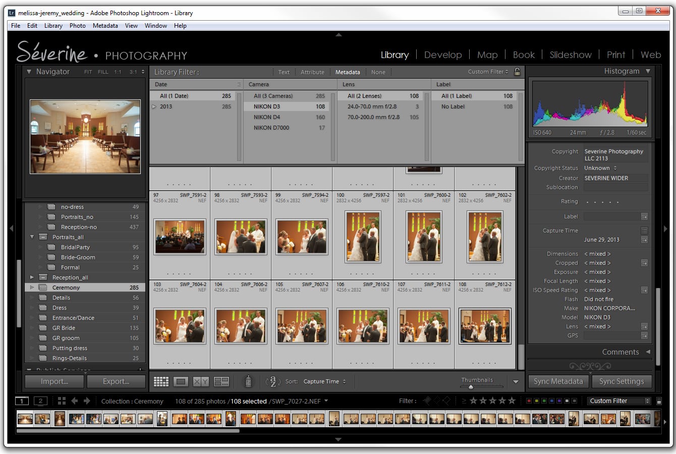 Severine Photography | How to synchronize your capture time in Lightroom