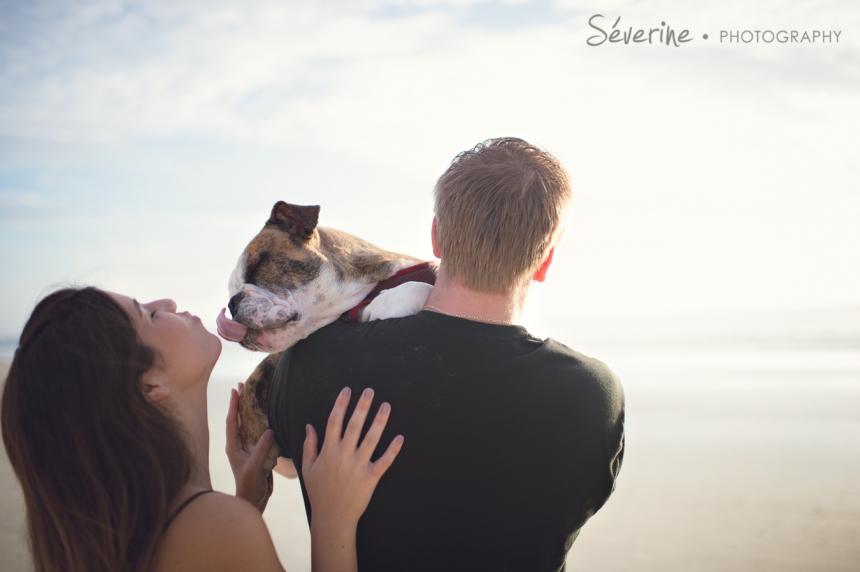 Jacksonville Beach Pictures with dog