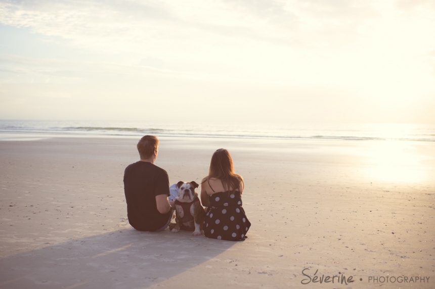 Jacksonville Beach Pictures with dog