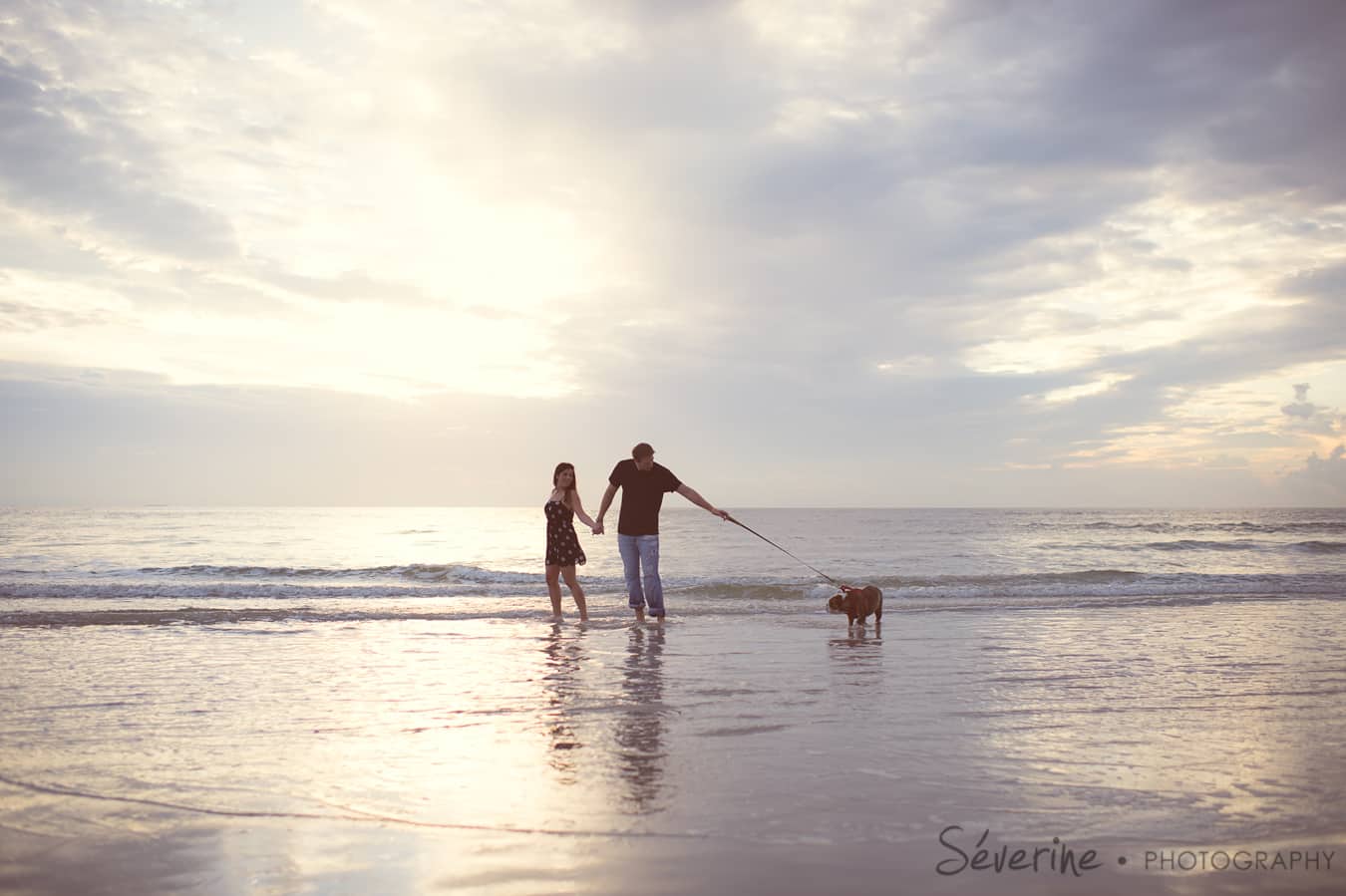 Jacksonville Beach Pictures with dog