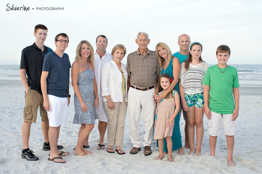 Family pictures at Jacksonville Beach