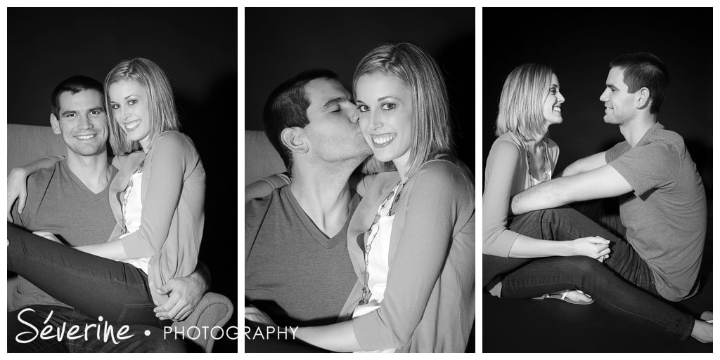 Engagement photos in jacksonville in studio