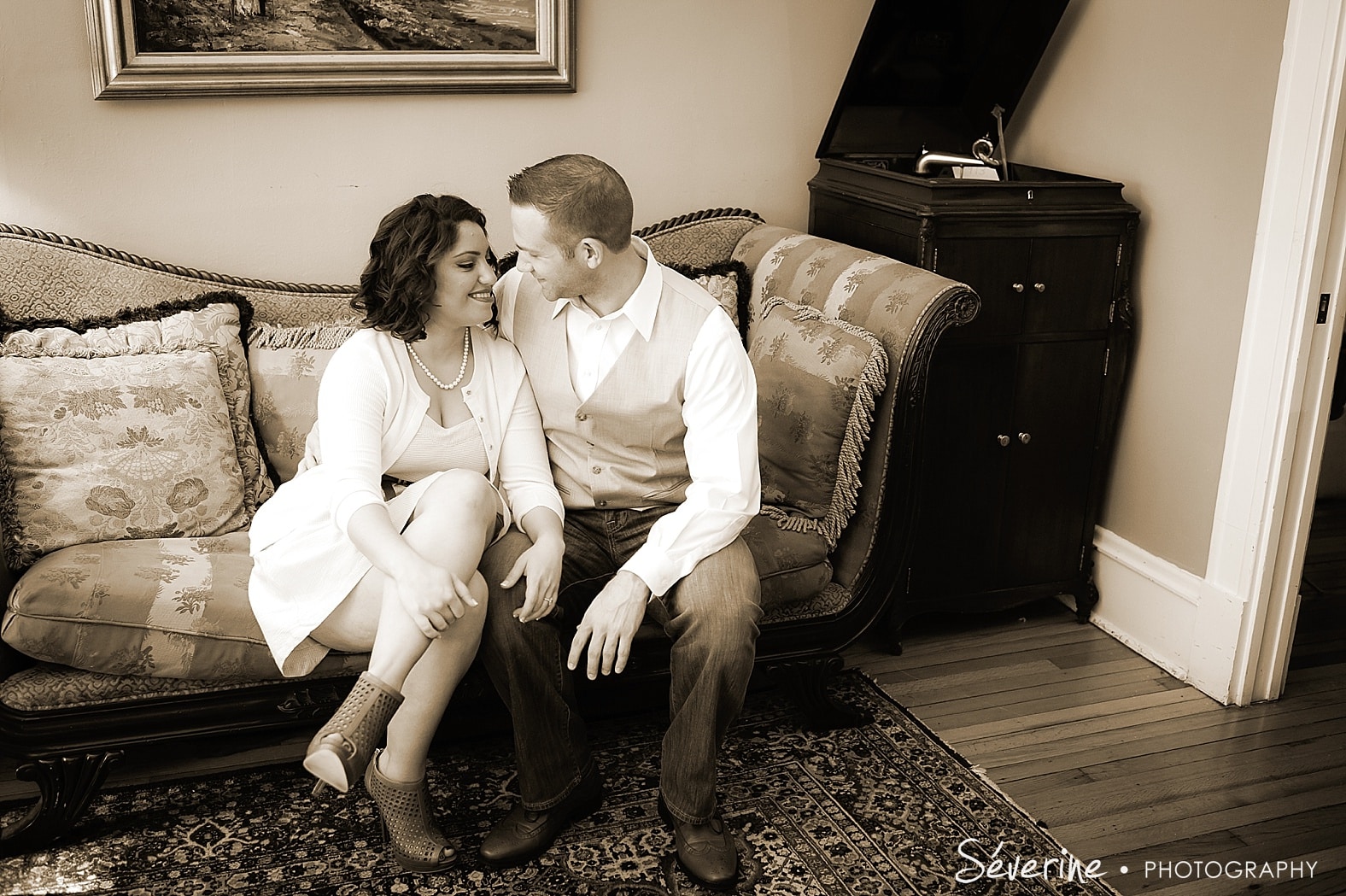Vintage engagement photos