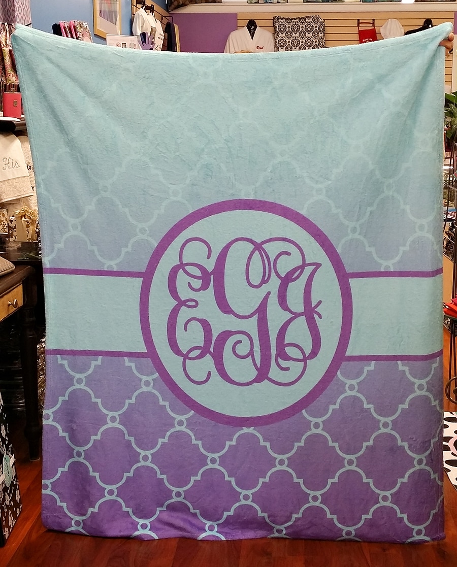 monogram blanket