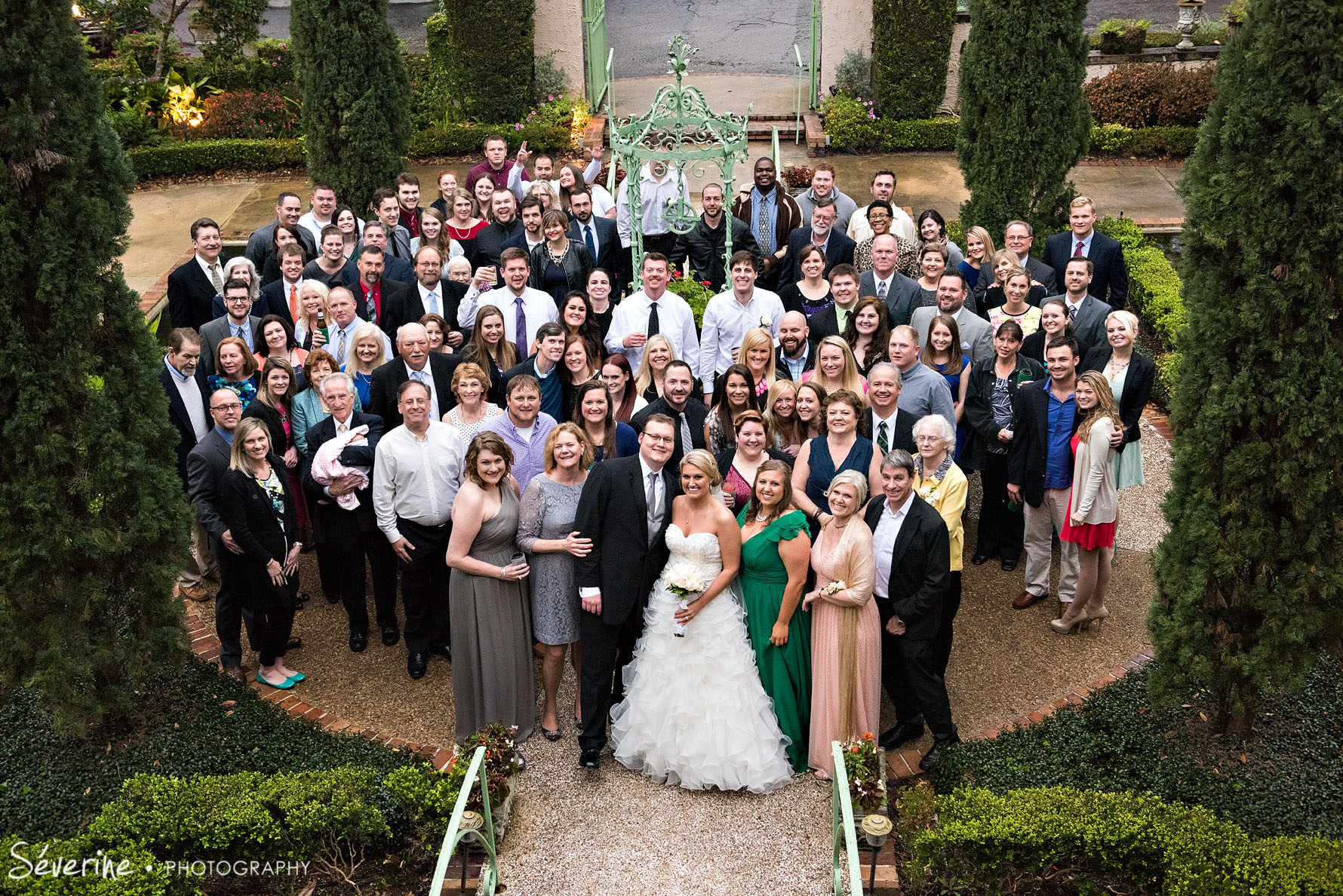 Group Picture at Club Continental Wedding