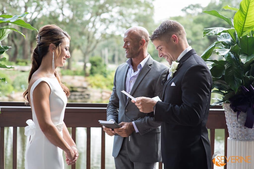 ceremony on balcony at sawgrass