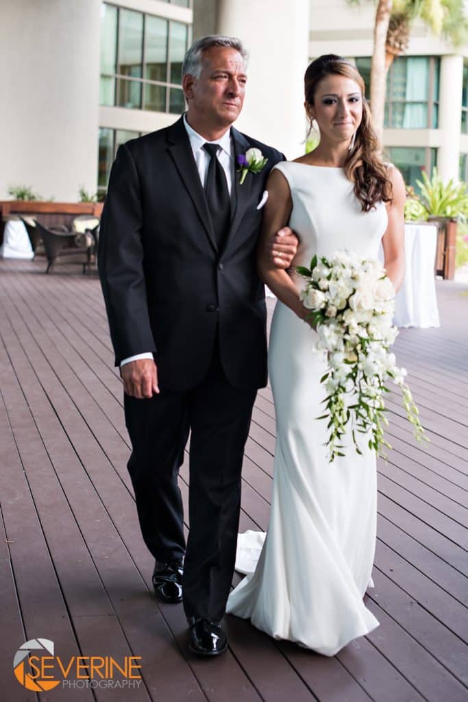 bride walking the aisle