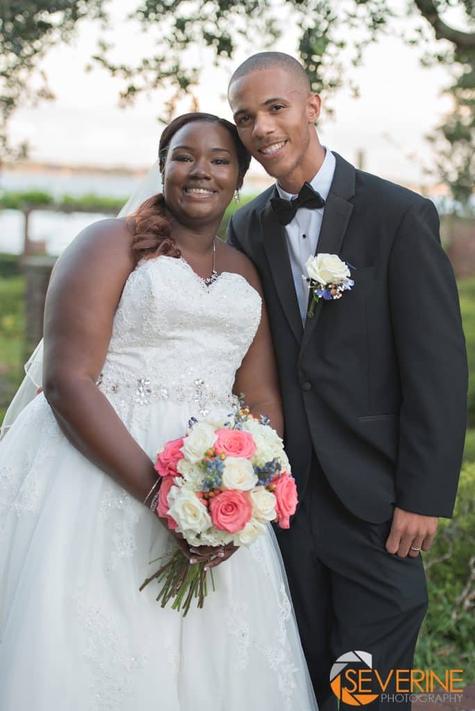 Bride and Groom at the Cummer Museum wedding