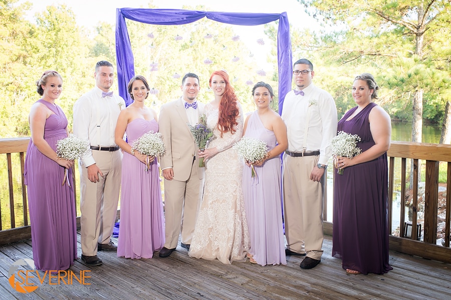 lavender themed wedding purple bridesmaids