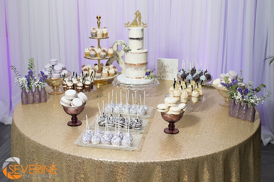 nude cake lavender themed wedding