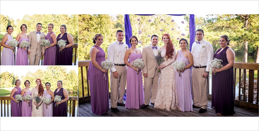 Lavender Themed Wedding - gorgeous purple bridesmaids dresses