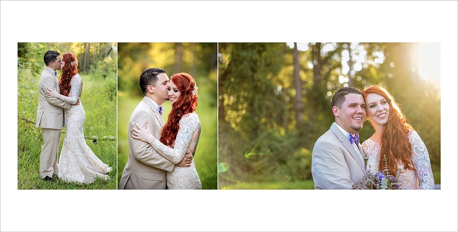 Lavender Themed Wedding - bride and groom